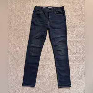 Men’s Slim Fit Jeans - Goodfellow & Co - Indigo 32Wx34L: Mid Rise, Stretch Denim